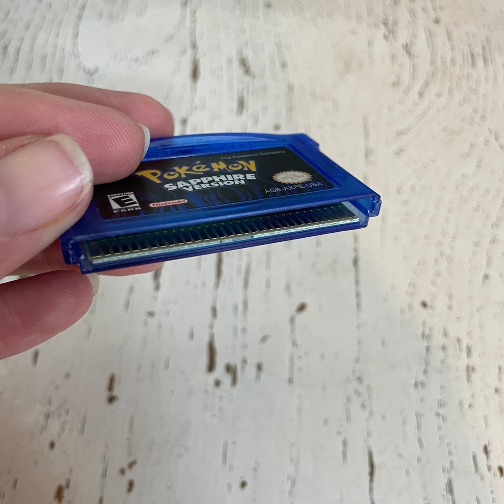 Pokemon Sapphire Version Game Boy Advance GBA Nintendo Remake Model Tested Works - Picture 2 of 6